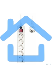 Сетевой фильтр Buro 500SH-5-W 5м (5 розеток) белый (коробка)