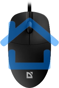 Мышь проводная Defender Azora MB-241 черный, 1200 dpi, USB, кнопки - 3