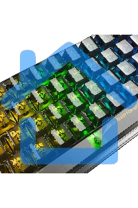 Клавиатура проводная игровая Redragon Fizz прозрачно-черная (USB, +ICE, 61 кл., RGB подсветка)