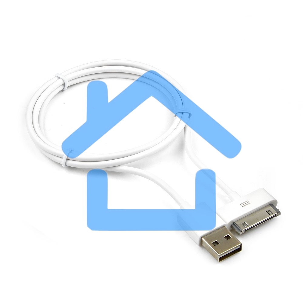 Кабель Gembird CC-USB-AP1MW USB AM/Apple для iPad/iPhone/iPod, 1м белый, блистер