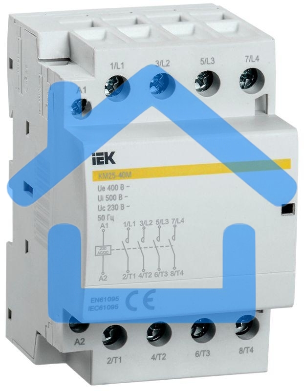Контактор модульный КМ25-40М AC/DC IEK MKK21-25-40 IEK