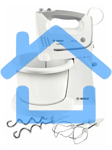 Миксер стационарный Bosch MFQ36460 450Вт белый/серый