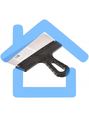 Шпатель Sparta фасадный из нержавеющей стали, 200 мм, пластмассовая ручка 85150