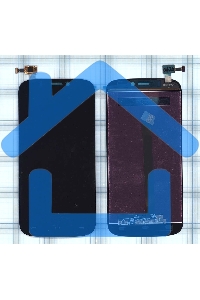 Дисплей для Micromax A300 Canvas Gold черный