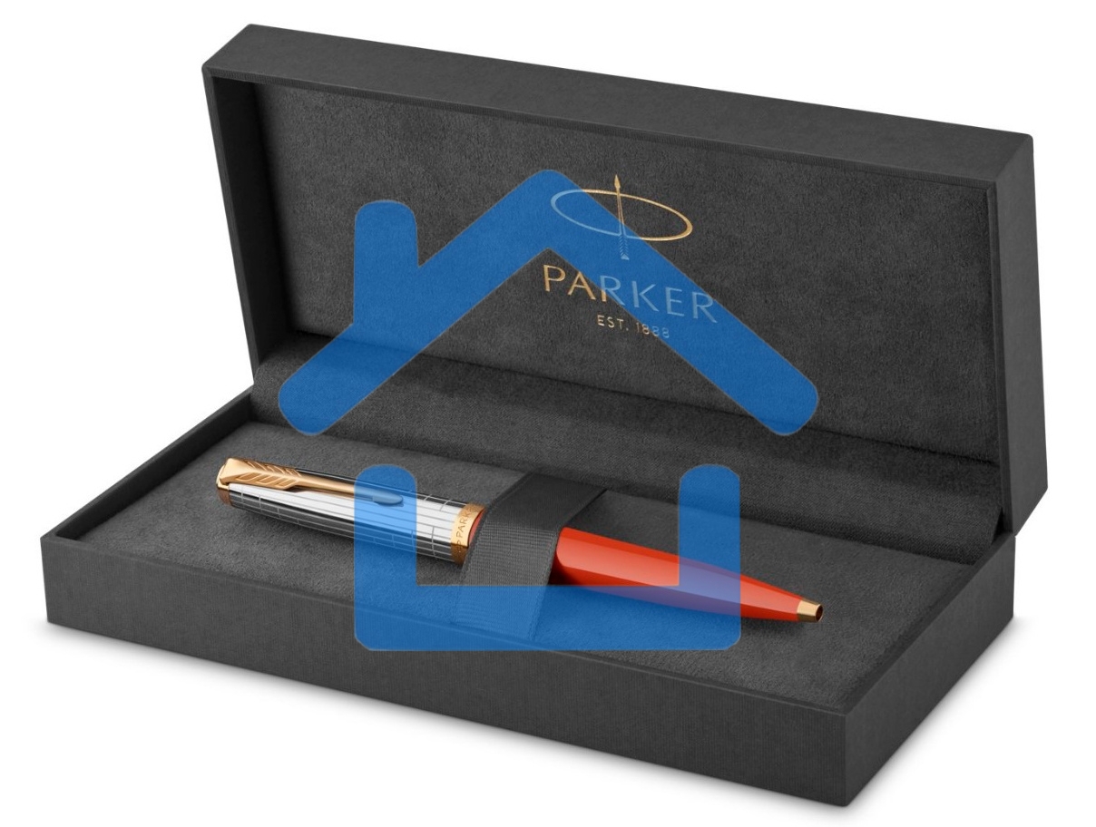 Ручка шариковая Parker 51 Premium (CW2169073) Red Rage GT M, черные чернила, подарочная коробка