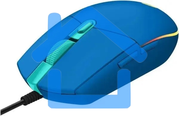Мышь проводная Logitech G102 LIGHTSYNC синий, 8000 dpi, USB, кнопки - 6