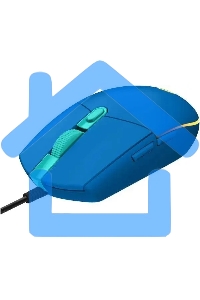 Мышь проводная Logitech G102 LIGHTSYNC синий, 8000 dpi, USB, кнопки - 6