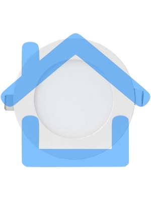 Светильник ДВО RLP-eco 24Вт 230В 160-260В 4000К 1680лм 300/285мм бел. IP40 IN HOME 4690612007991