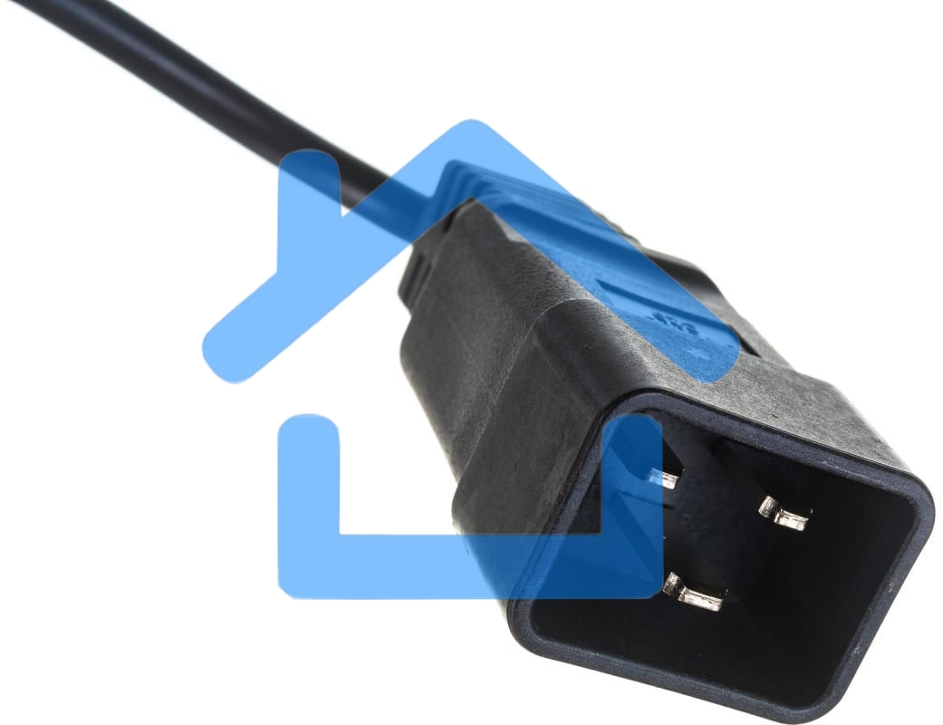 Шнур питания Lanmaster С13-C20, 3х0.75, 220В, 10А, черный, 2 метра