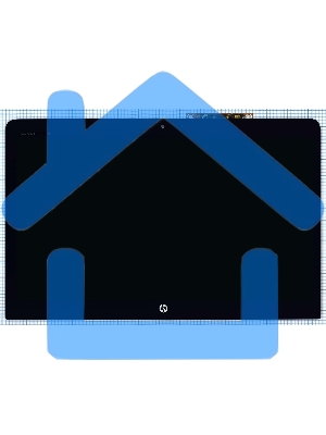 Модуль (матрица + тачскрин) LP156WF6(SP)(B1) черный