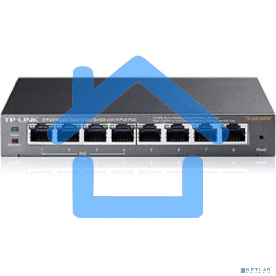 Коммутатор TP-Link SMB TL-SG108PE Easy Smart гигабитный 8-портовый коммутатор с 4 портами PoE