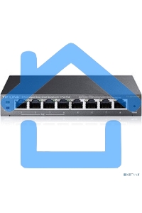 Коммутатор TP-Link SMB TL-SG108PE Easy Smart гигабитный 8-портовый коммутатор с 4 портами PoE