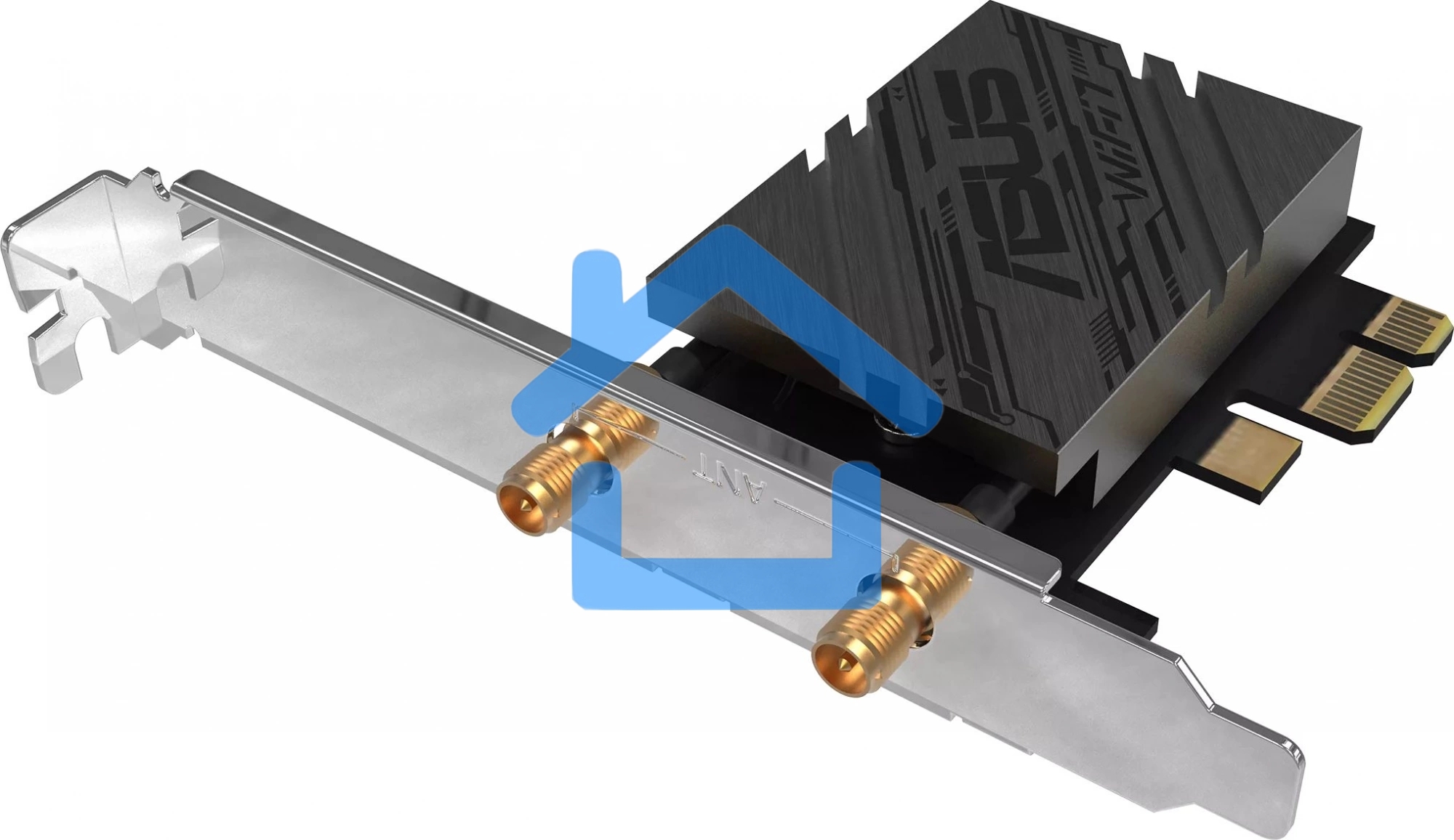 Сетевой адаптер Wi-Fi + Bluetooth Asus PCE-BE92BT BE9400 PCI Express (ант.внеш.несъем.) 2ант.