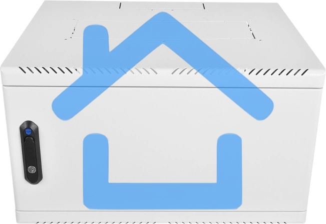 Шкаф коммутационный ЦМО (ШРН-6.500.1) настенный 6U 600x500мм пер.дв.стекл 200кг серый 470мм 180град.