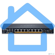 Коммутатор Zyxel XMG1915-10EP-EU0101F (L2+) 8x2.5Gbит/с 2SFP+ 8PoE++ 130W управляемый