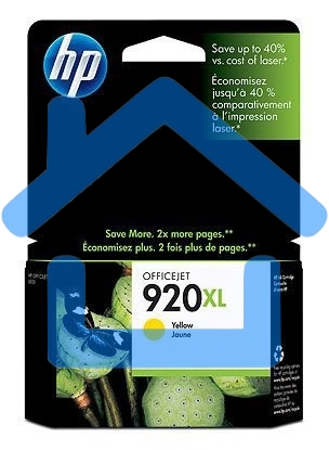 Картридж струйный HP 920XL CD974AE желтый для HP OJ 6000/6500 (700стр.)