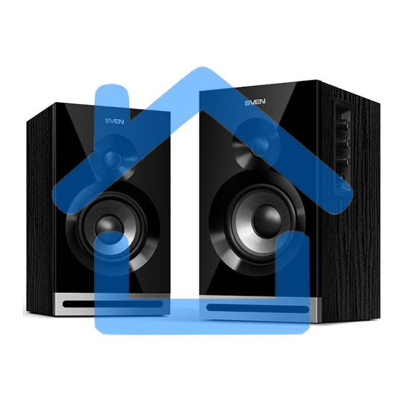 Акустическая система Sven SPS-705 2.0 черный 40Вт