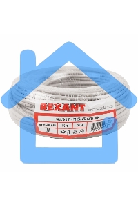 Кабель UTP Rexant 4PR 24AWG, CU (медь), CAT5e, 100 МГц, PVC, серый, бухта 50 м