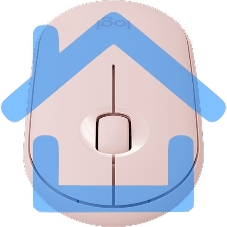 Мышь беспроводная Logitech Pebble M350 розовый, 1000 dpi, радиоканал, Bluetooth, USB, кнопки - 3