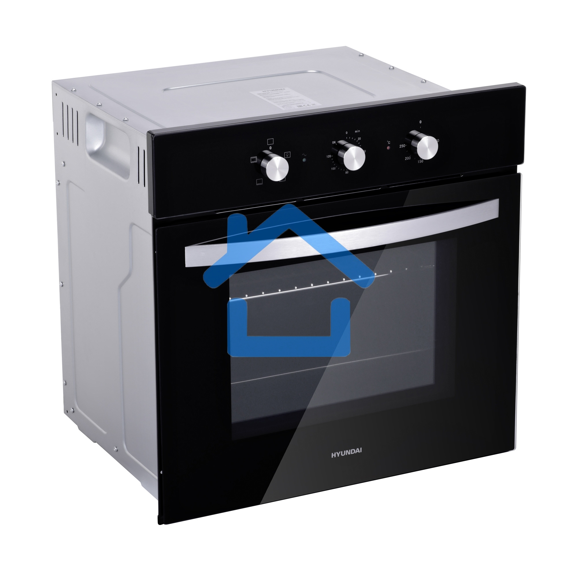 Духовой шкаф электрический Hyundai HEO 6630 BG черный, встраиваемый