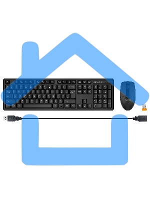 Комплект клавиатура + мышь A4Tech 3330N клав:черный мышь:черный USB беспроводная Multimedia