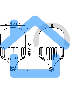Лампа светодиодная Gauss Elementary T140 75Вт 4000К E40 7000лм Promo