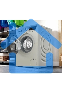 Стиральная машина Bosch Serie 4 WGA2440XME серебристый, загрузка фронтальная 9 кг, 1400 об/мин., класс: А+++