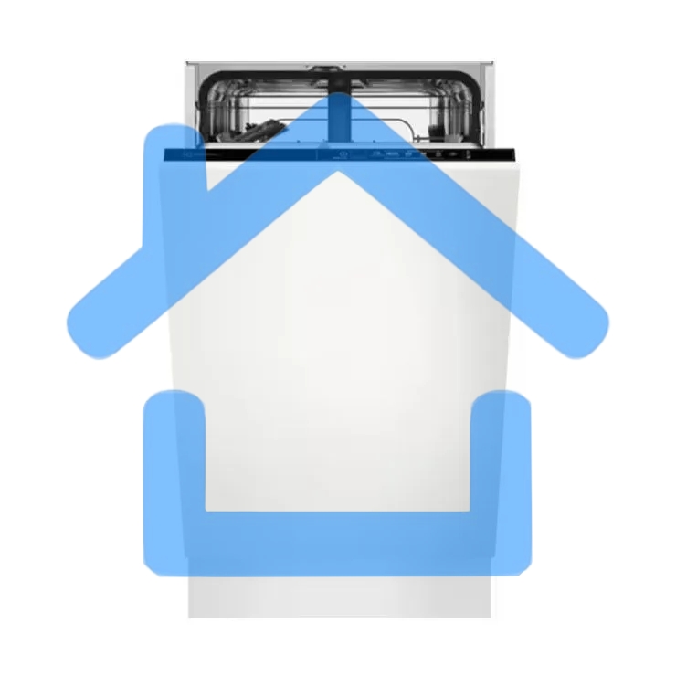 Встраиваемая посудомоечная машина Electrolux EEA71210L, черный, 44.6 см, 9 компл., 49 дБ, класс F