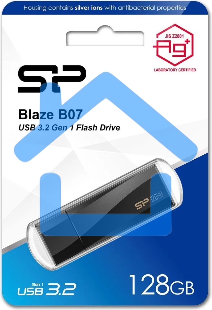 Флешка USB R/W Silicon Power R/W 128 Gb Blaze B07 Type-A USB 3.2 Gen 1, черный