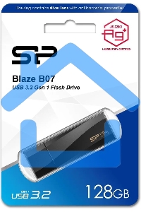 Флешка USB R/W Silicon Power R/W 128 Gb Blaze B07 Type-A USB 3.2 Gen 1, черный