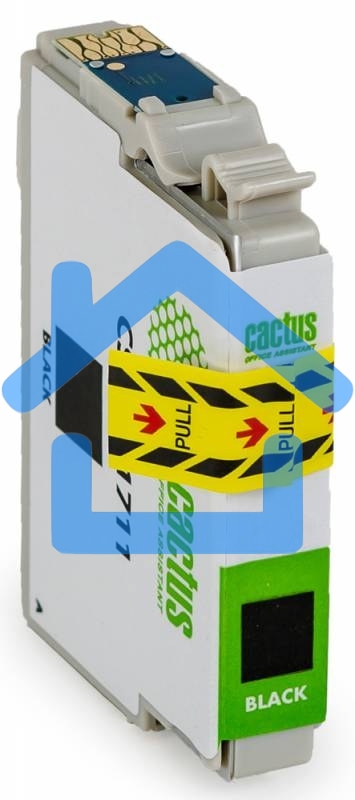 Картридж струйный Cactus CS-EPT1711 черный (14,6 мл) для Epson Expression Home XP-33/103/203/207/303/306/403/406