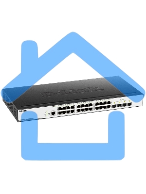 Коммутатор D-Link DGS-3000-28X/B, L2 Managed Switch with 24 10/100/1000Base-T ports and 4 10Gbase-X SFP+ ports.16K Mac address, 802.3x Flow Control, 4K of 802.1Q VLAN, VLAN Trunking, 802.1p Priority Queues, Tra