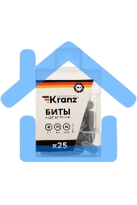 Бита PH2х25 мм для шуруповерта (упак. 25 шт.) Kranz