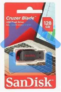 Флешка USB 128 Gb SanDisk CZ50 Cruzer Blade, USB 2.0