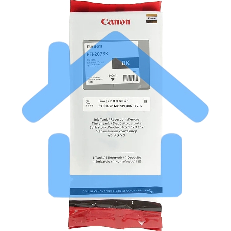 Картридж струйный Canon PFI-207 BK (8789B001) черный (300 мл) для Canon imagePROGRAPH iPF680, 685, 780, 785