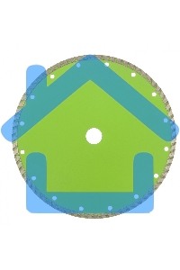 Диск алмазный СИБРТЕХ отрезной Turbo, 230 х 22,2 мм 731357