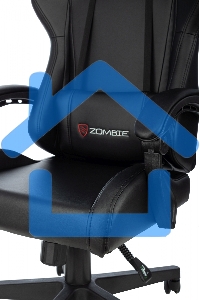 Кресло игровое Бюрократ Zombie GAME TETRA черный/карбон эко.кожа крестов. пластик