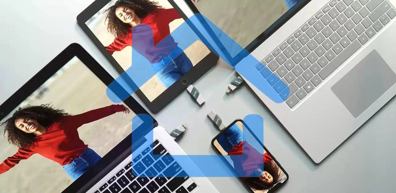 Флешка USB Sandisk 64 Gb iXpand Flip SDIX90N-064G-GN6NN USB3.1 зеленый/серебристый