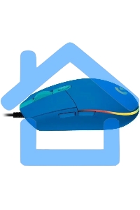 Мышь проводная Logitech G102 LIGHTSYNC синий, 8000 dpi, USB, кнопки - 6