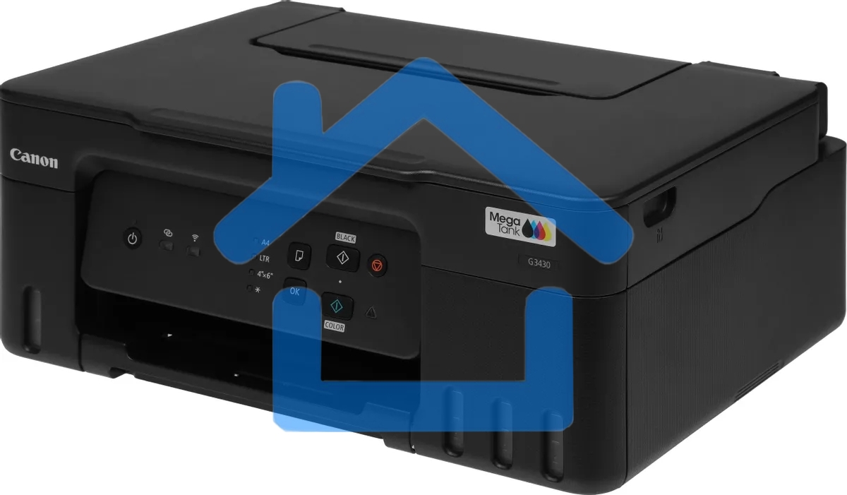 МФУ струйное Canon PIXMA G3430 (5989C009), A4, цветное, печ. 11 стр/мин. (ч/б) 6 стр/мин. (цвет), скан. до 3.16 стр/мин., 4800 x 1200 dpi (печать) 600x1200dpi (скан.), USB, Wi-Fi, Air Print, Mopria
