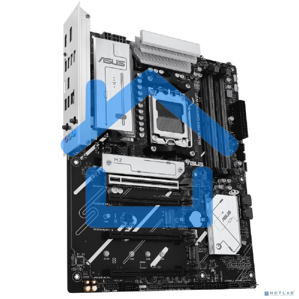 Материнская плата ASUS B650E MAX GAMING WIFI, AM5, AMD B650, 4xDDR5, 4xSATA, 3xM.2, 1xPCIe 5.0 x16, 1xPCIe 4.0 x16, 2xPCIe 3.0 x1, 1xDP, 1xHDMI, 1x2.5Gb LAN, Wi-Fi 6E, Bluetooth 5.3, 4xUSB-A 10Gbps, 1xUSB-C 10Gbps, 2xUSB-A 5Gbps, 2xUSB-A 2.0, 3x3.5 мм, 7.