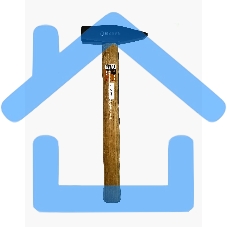 Молоток 400гр. Квадратный боек, деревянная ручка