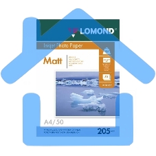 Фотобумага Lomond 0102124 A4/205г/м2/25л./белый матовое для струйной печати