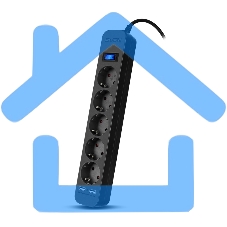 Фильтр SVEN SF-05LU 5.0 м (5 евро розеток,2*USB(2,4А)) черный, цветная коробка Surge protector SVEN SF-05LU 5.0 м (5 евро розеток,2*USB(2,4А)) черный, цветная коробка