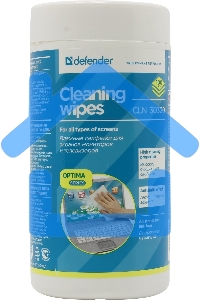 Чистящие салфетки Defender CLN ECO для экранов всех видов: ЭЛТ, ЖК, плазменными панелями / туба / 100 шт / Россия