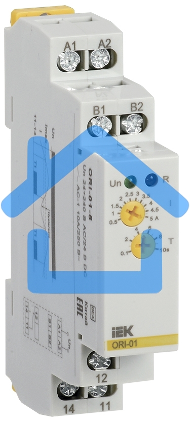 Реле тока ORI 0.5-5А 24-240В AC/24В DC ИЭК ORI-01-5
