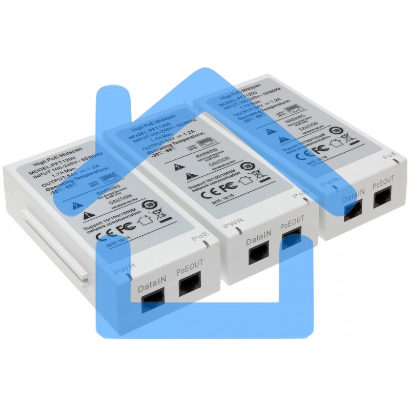 Инжектор POE Dahua DH-PFT1200 (упак.:1шт)