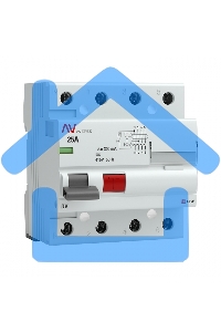 Выключатель дифференциального тока (УЗО) Averes DV 4P 25А/300мА (AC) электромеханическое