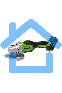 Угловая шлифовальная машина Greenworks 24В, аккумуляторная Greenworks (В комплекте с АКБ 2А·ч. и ЗУ) 3200207UA