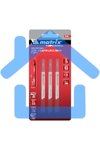 Полотна для электролобзика Matrix по металлу, 3 шт. T118A, 50 х 1,2мм, HSS